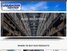 Tablet Screenshot of liquidationcenter.com